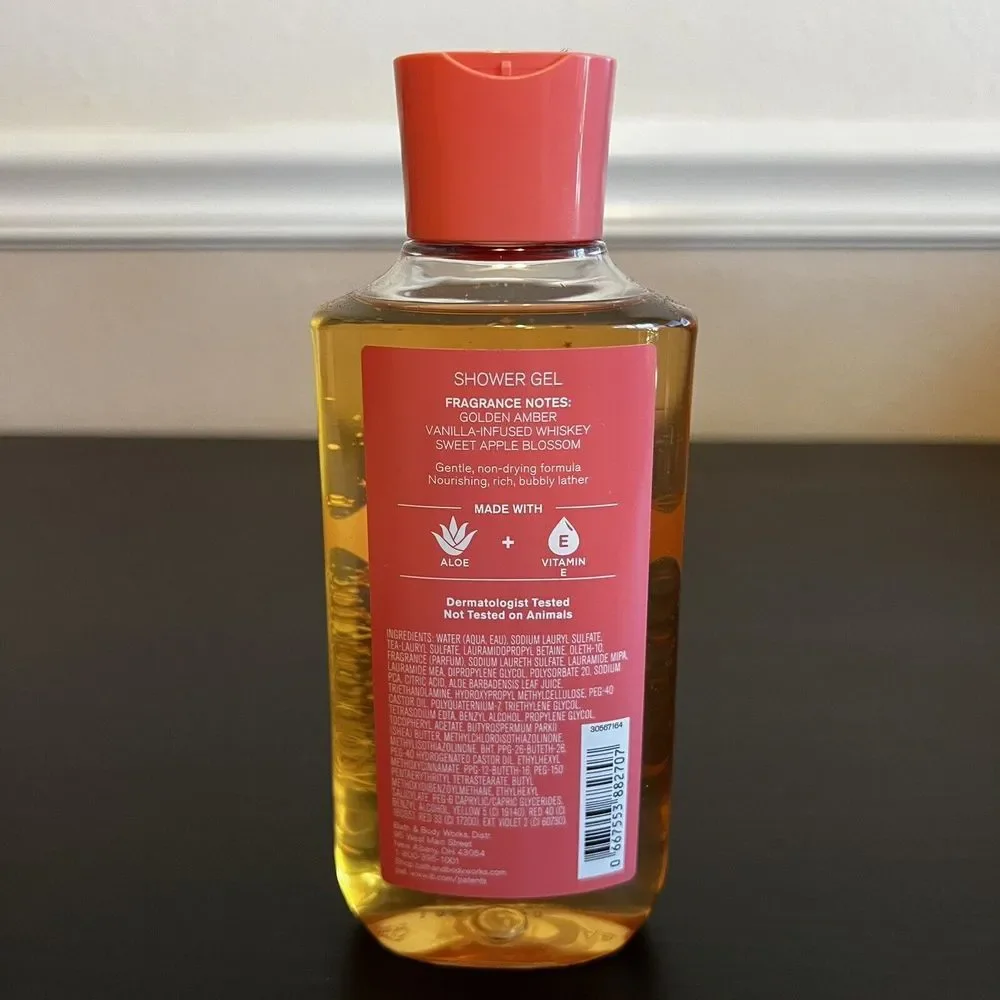 Bath and Body Works SWEET WHISKEY Shower Gel Body Wash 10 oz‎ Aloe + Vitamin E